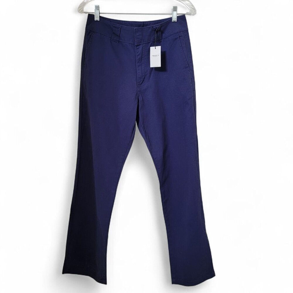 Forever 21 Size S Blue Straight Leg Trousers, NEW with Tag